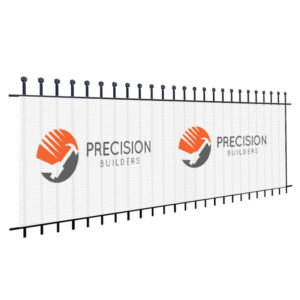 mesh banner for construction site
