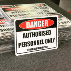 dangerous signage